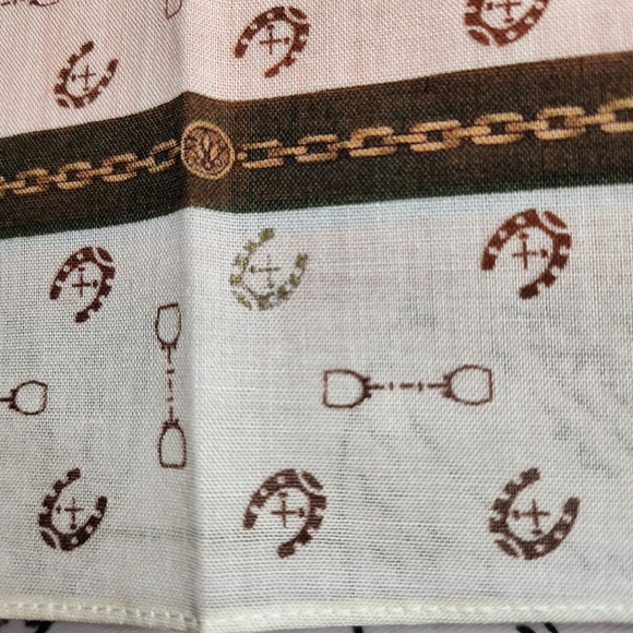 ❤️ GUCCI PG by PAOLO GUCCI Handkerchief Cotton Brandnew - Picture 5 of 8